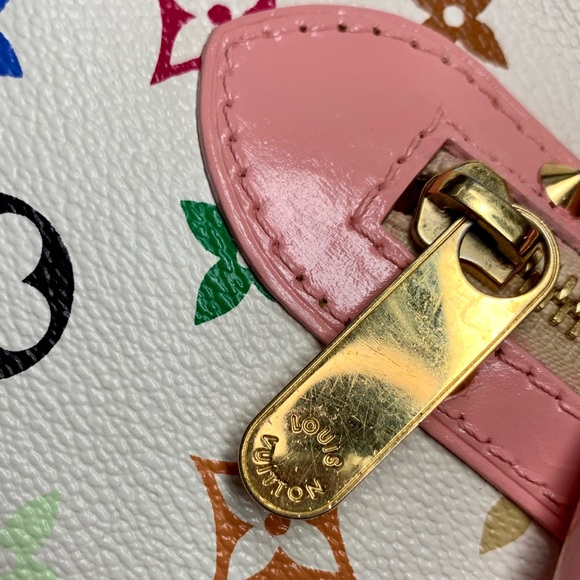 SOLD! PAINTED 🌸 Multicolor Murakami x LV Alma PM - Picture 7 of 16